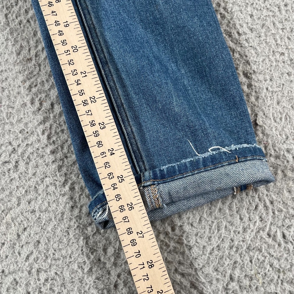 Flying Monkey Slim Straight Jeans Size 26 High Rise Medium Blue Stretch Poised - Picture 8 of 9